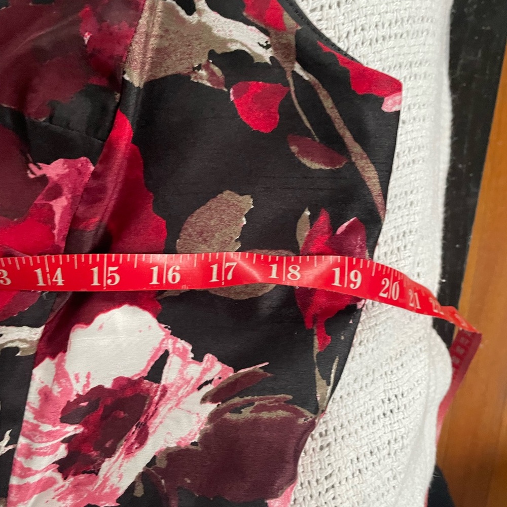 Liz Claiborne floral, sleeveless dress, size 14 - Picture 6 of 8